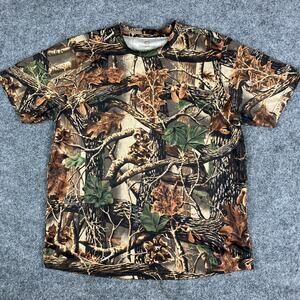 Green Mark T-Shirt Mens Size M Camo D-Tec Outdoor Hunting Short Sleeve Tee